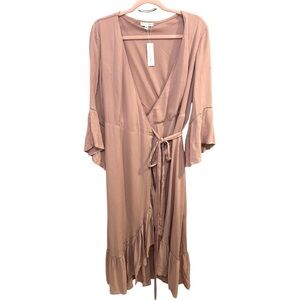 Baltic Born Wrap Dress Pink Maive Size Medium New with Tags AA 0961